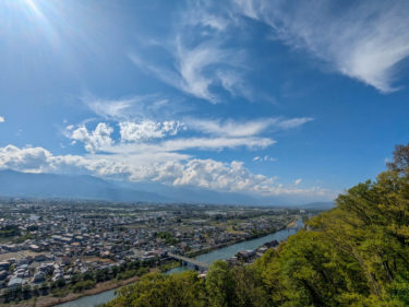 【素晴らしい眺め】松本平を一望！松本市で最初の公園と言われる「城山公園」